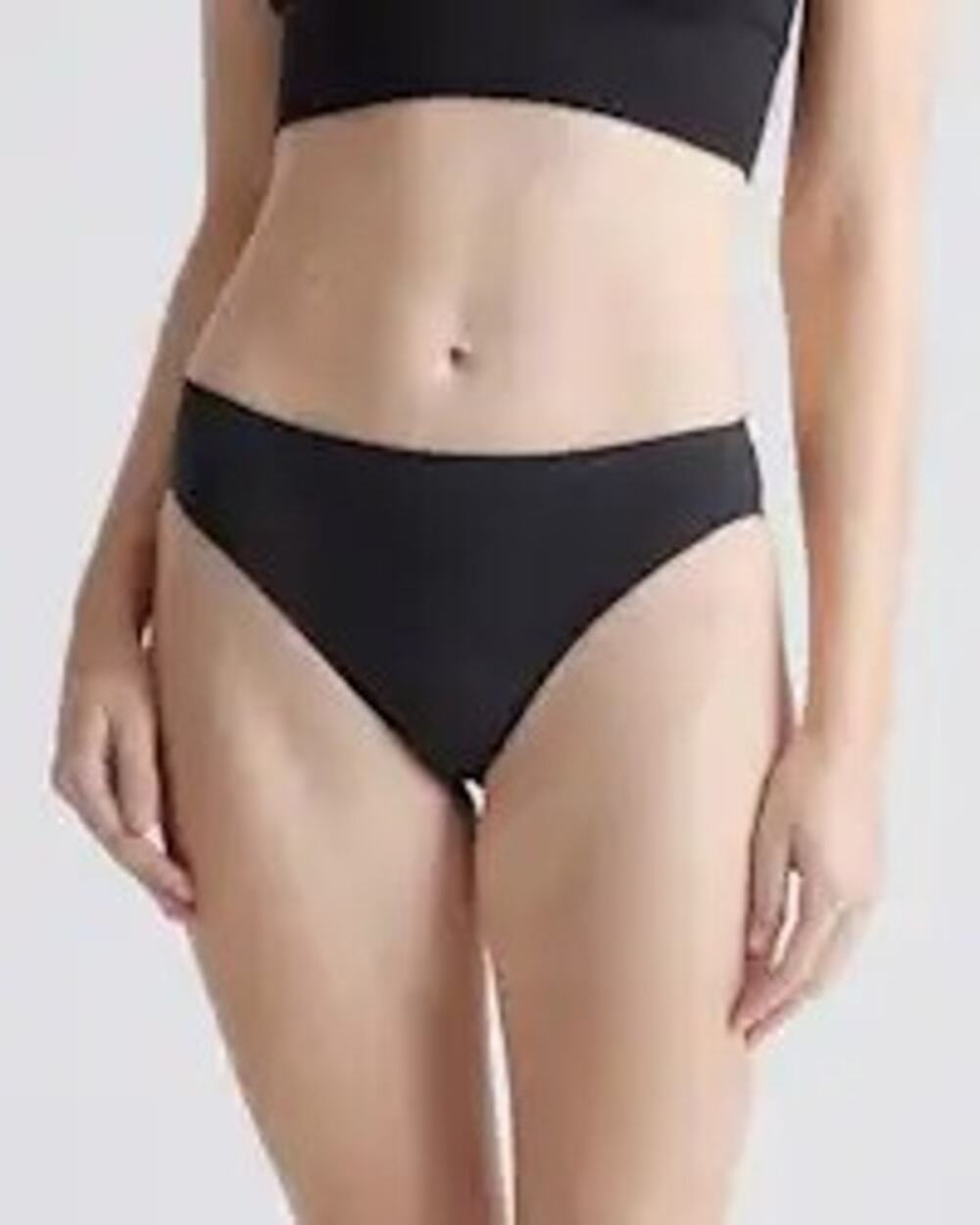 Quince Women's Smoothing Comfort Bikini Panties 6-pk Black NEW ~ Size L